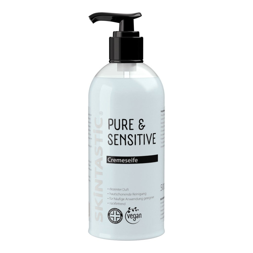 Seifencreme, Skintastic Pure & Sensitive 500ml Pumpflasche