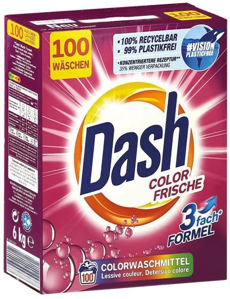 Dash Waschpulver Color Frische 100WL 6kg