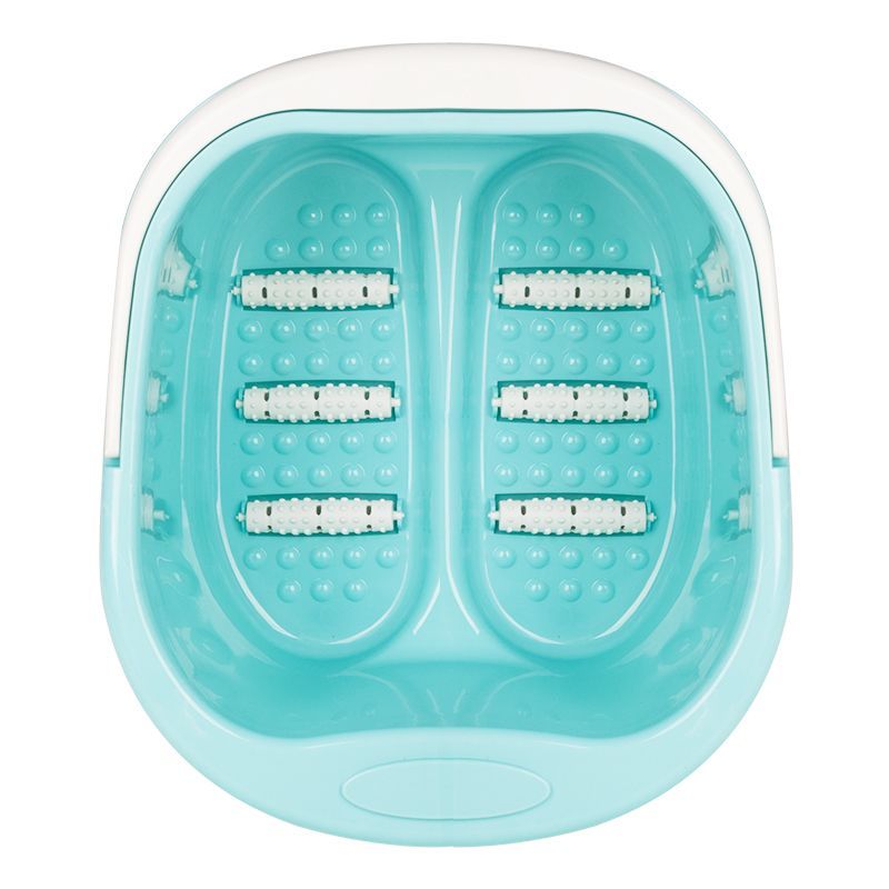 Pediküreschale mit Rollen blau