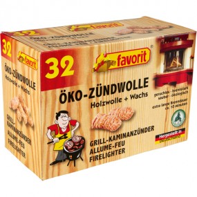 Kamin/Grill-Zündwolle 32er Ökoanzünder