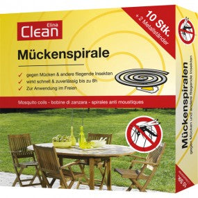 Mückenschutz Spirale 10er Citronella mit 2 Halter