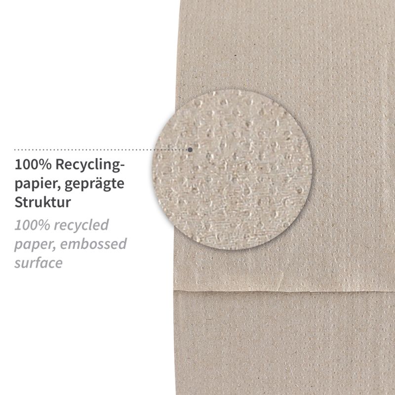 Toilettenpapier, Jumbo, 1-lagig | Recyclingpapier 500m 2780 Blatt