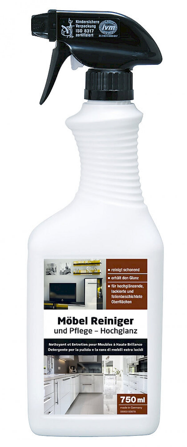 Möbel Reiniger und Pflege Hochglanz 750ml Glutoclean