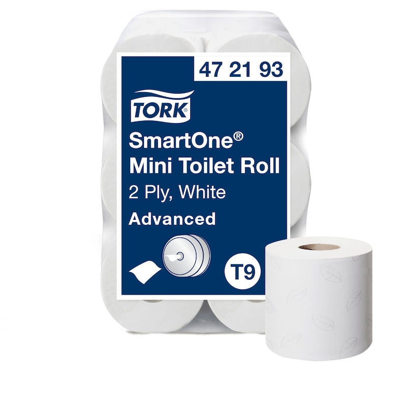 Tork SmartOne® Mini Toilettenpapier Weiß T9 12 Rol. 472193