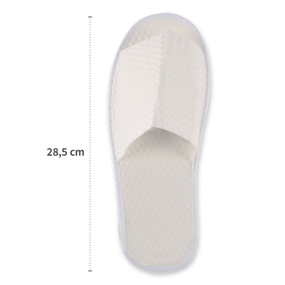 Bio Slipper, offen | Papier Länge: 28,5cm | Breite: 11cm