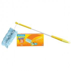 Swiffer Staubmagnet XXL Starter-Set Duster 1 Telestab 90cm mit 2 Tüche – AS Hygiene
