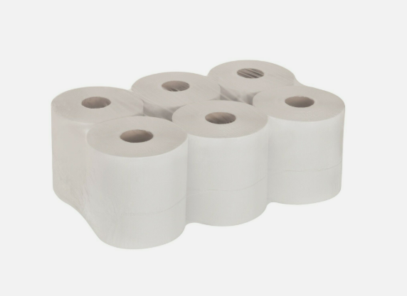 6x Handtuchrollen Lotus enMotion 2-lagig hochweiß Zellstoff Außenabrollung 140m f. EnMotion-Spender Autocut