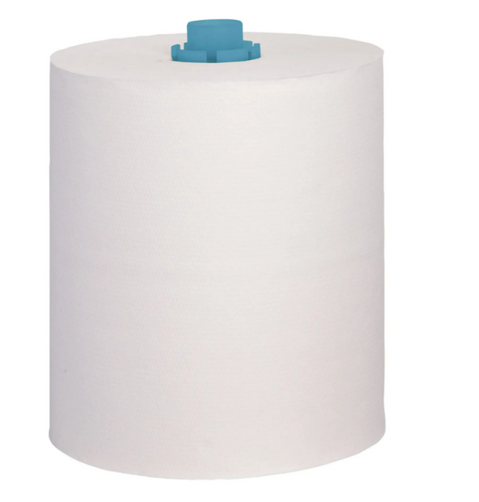 Cosmos Handtuchrollen 2-lg 6x140m Zellstoff hochweiß blauer Adapter