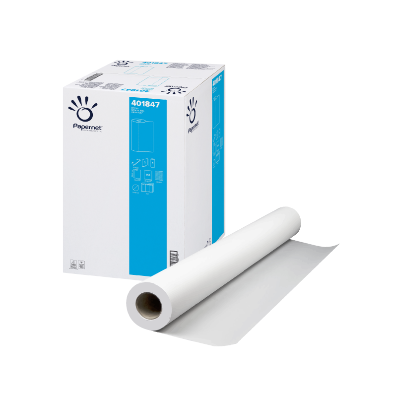 Ärzterolle Ärztekrepp Zellstoff 59cm 50m Weiß 9 Rollen im Karton 2lagig P401847 Special Medical Roll