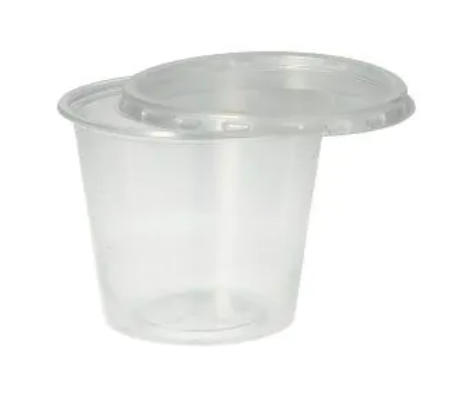 Deckel für Dressingbecher, PP rund Ø 7,1 cm · 0,5 cm transparent 50stk