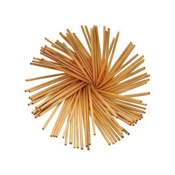 Bio-Strohhalme aus Stroh "pure" Ø 4 mm · 20 cm Papstar Öko 100Stk