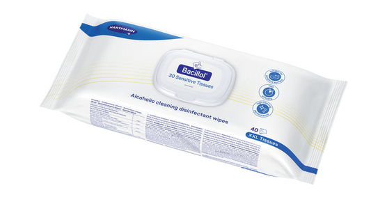 Bacillol® 30 Sensitive Tissues Schnelldesinfektionstücher (40-XXL-Tissues)