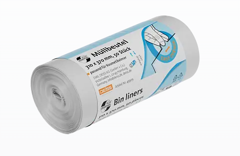 UNIVERSAL PLUS UNIVERSAL PLUS Müllbeutel 49909, 4 Liter, transparent aus HDPE