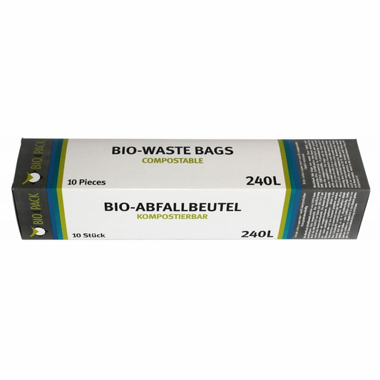 Bio-Kompostbeutel 240L , PLA-Folie Müllsack Abfallsack Müllbeutel 10Stk 1 Rolle
