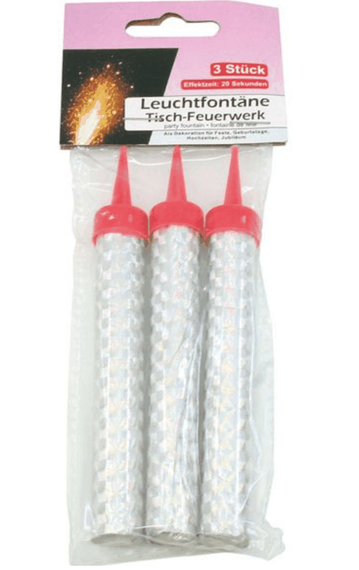 Party Eissterne 3er Set 10cm Leuchtfontäne
