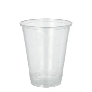 Plastikbecher (PP), 0,3 l Ø 9,5 cm · 11,1 cm transparent mit Schaumrand 50stk
