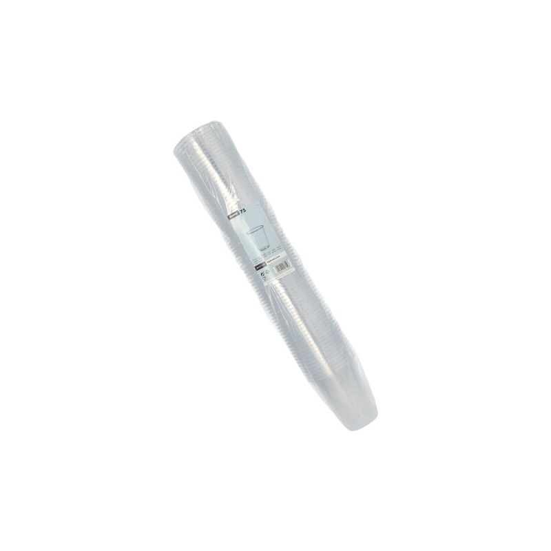 Plastikbecher (PS) 0,3 l Ø 9,5 cm · 11 cm klar mit Schaumrand 70stk