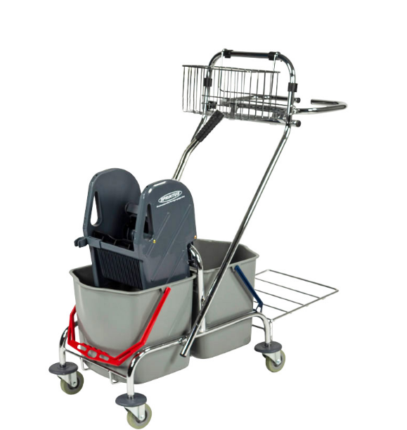 Doppelfahreimer Chrom Pro Eimervolumen 2 x 17 Liter