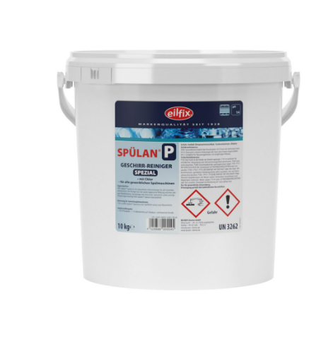 SPÜLAN® PULVER S Intensivreiniger Pulver für Geschirrspülmaschinen (für hohe Wasserhärte) 10 Kg