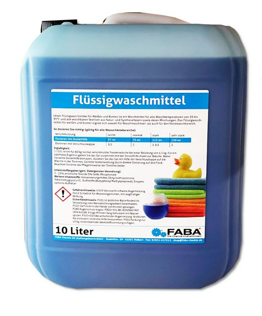 Flüssigwaschmittel Konzentrat Vollwaschmittel 10 L blau
