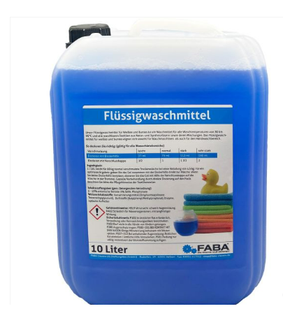 Flüssigwaschmittel Konzentrat 1 x 10 L Vollwaschmittel flüssig – AS Hygiene