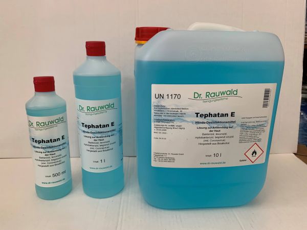 Händedesinfektionsmittel Tephatan  Dr. Rauwald