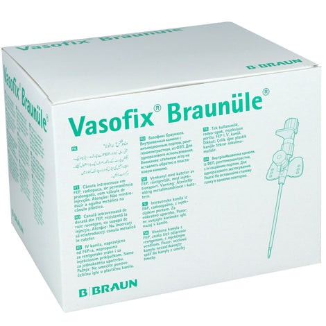 Kanüle Vasofix Braunnüle 50 Stk Sterile Nadeln PZN 4269071
