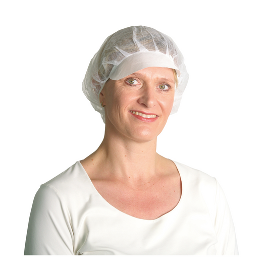 BARETTHAUBE MIT SCHIRM 100stk 50cm