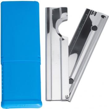 Klingenhalter im Etui mit 10 Ersatzklingen