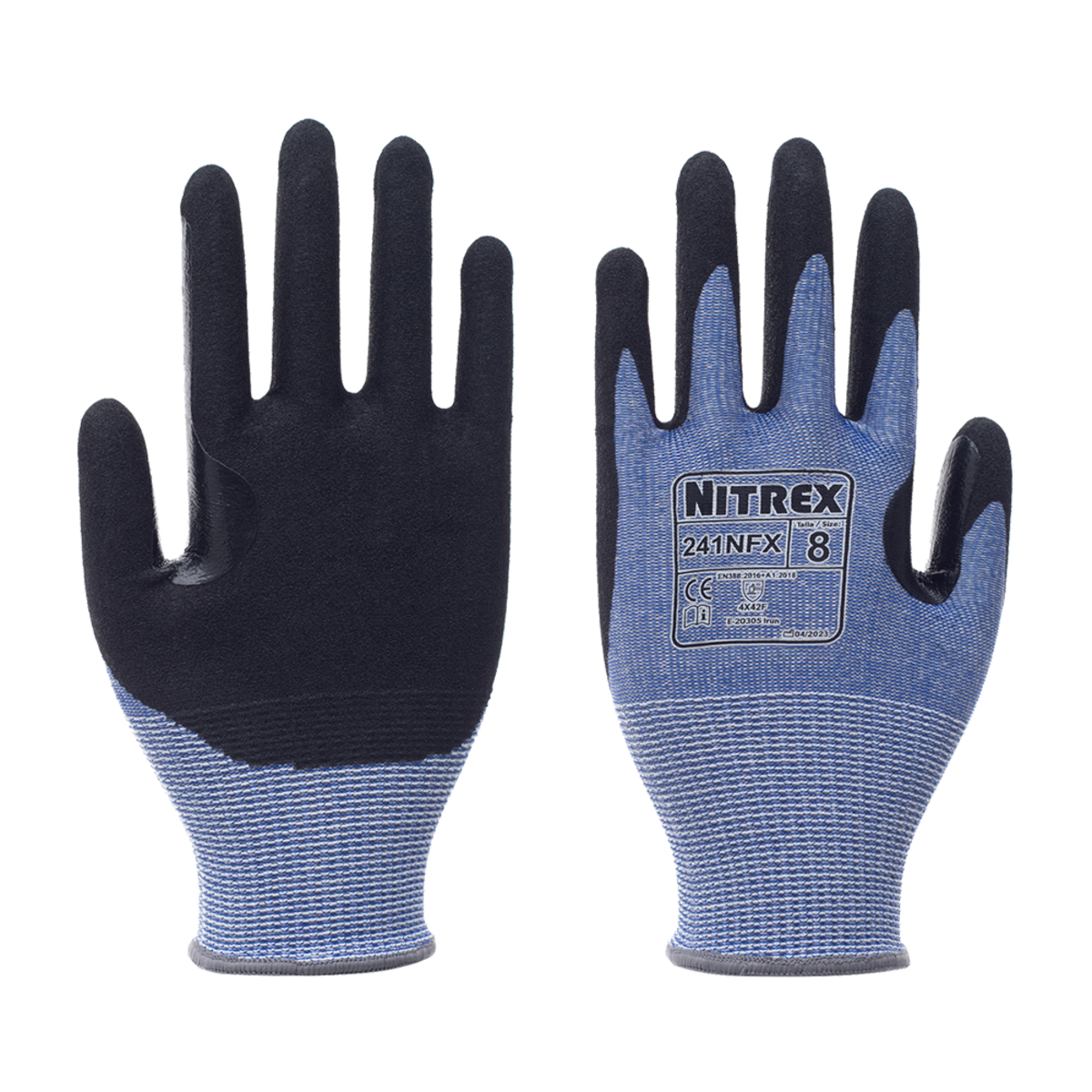 Nitrex241NFX SCHUTZHANDSCHUH Arbeitshandschuhe Arbeitsbekleidung 1 PAAR