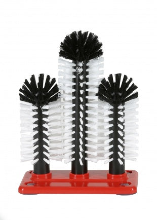 Gläserspülbürste 1-2-3  mit Kunststoffbodenplatte