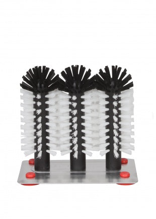 Gläserspülbürste 1-2-3  mit Metallbodenplatte rostfrei