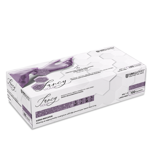 UNIGLOVES FANCY® VIOLET Nitril Einmalhandschuhe Puderfrei XS-L