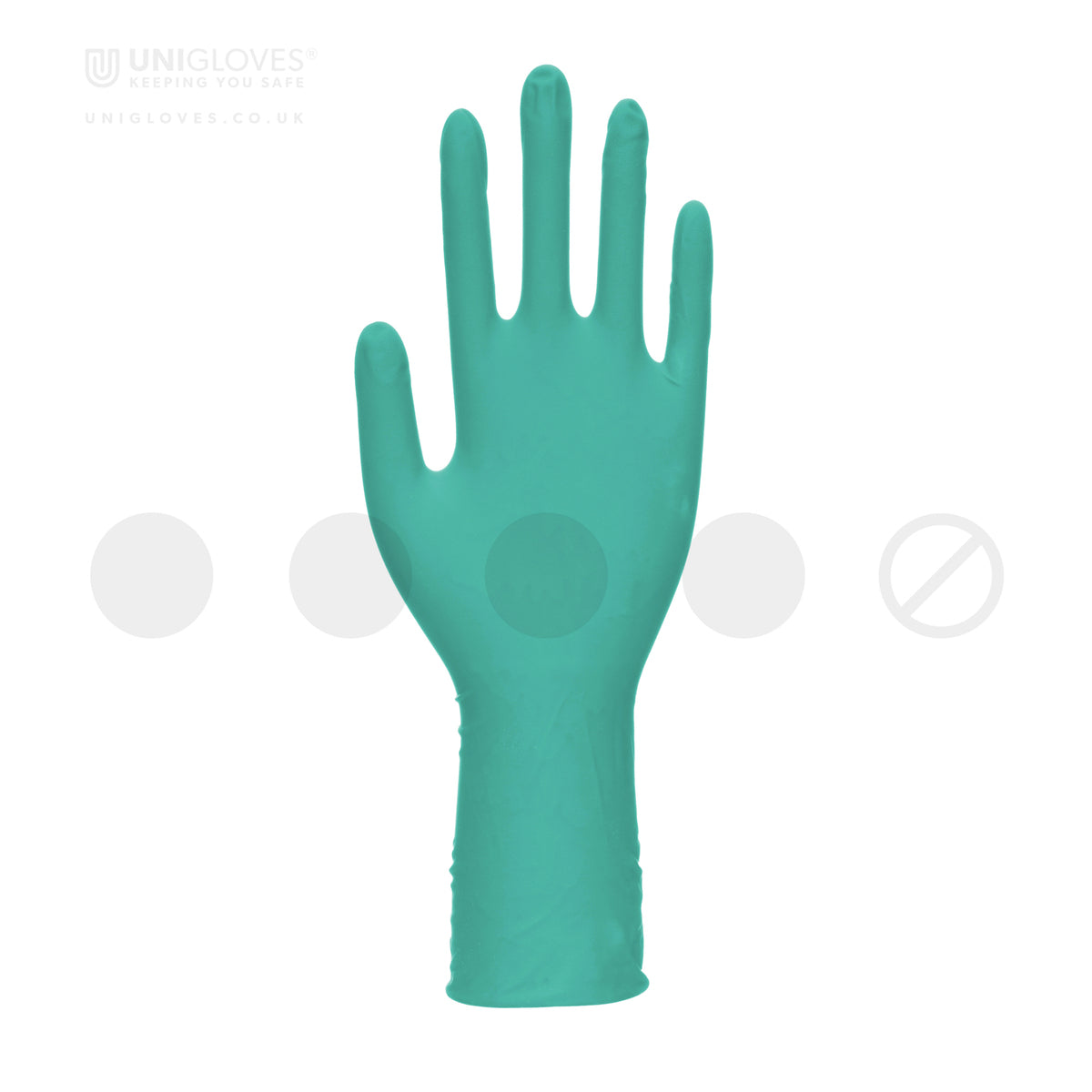 UNIGLOVES® PRO.TECT GREEN HD+ 100Stk Einmalhandschuh GRIP puderfrei, unsteril, extra