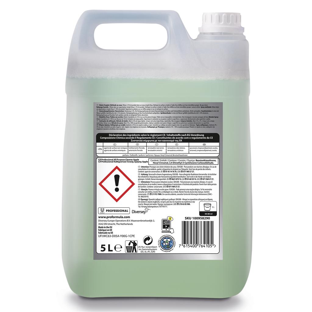 Cif Professional Allzweckreiniger Apfel 5L - Universalreiniger