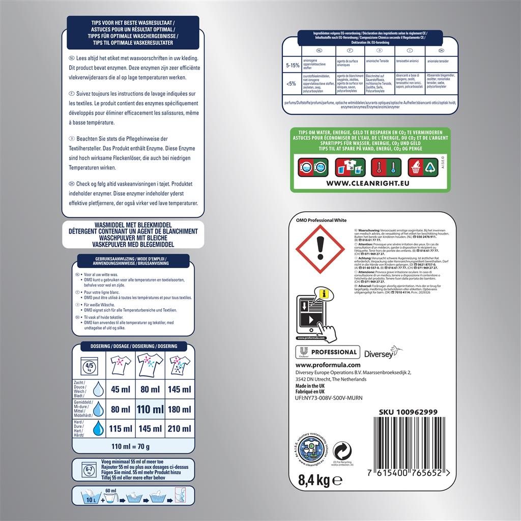 Omo Professional Color 8.4kg 120W 8.4kg - Colorwaschmittel, Pulver