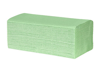 Handtücher grün 2lg,3200Stk,25x23cm