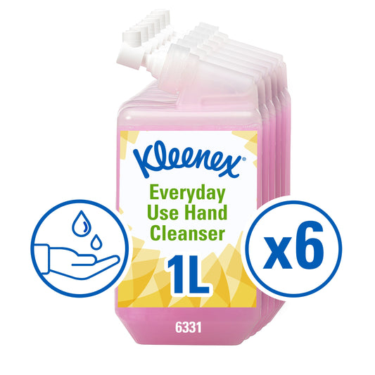 Kleenex® Seife 6331 - Handreiniger für die tägliche Verwendung, rosa, 6 x 1 L