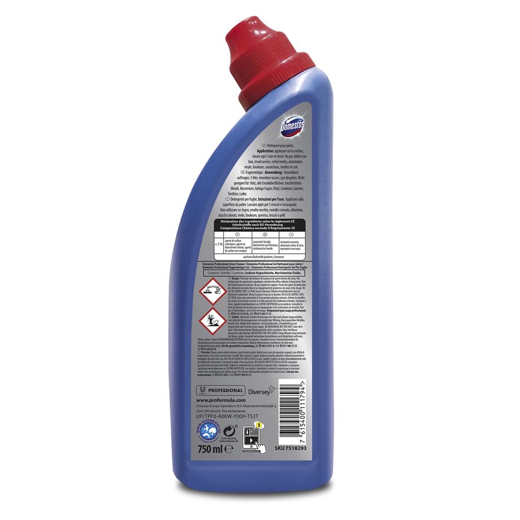 Domestos Professional Grout Cleaner 0.75L Badreiniger Hygienereiniger Fugenreinger