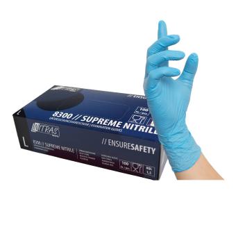 NITRAS SUPREME NITRILE, Nitril-Einmalhandschuhe, blau 8300