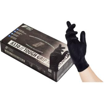 NITRAS TOUGH GRIP N, Nitril-Einmalhandschuhe, schwarz 8330