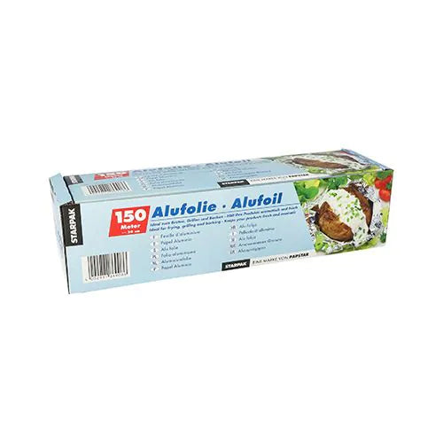 Alufolie 150 m x 30 cm in Faltschachtel Papstar