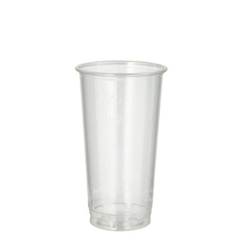 Bierbecher aus PLA "pure" 0,2 l / 0,25 l glasklar Papstar 60 stk.