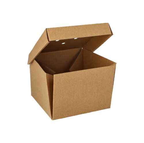 Burgerboxen, Pappe "pure" 10 x 13 x 13 cm faltbar, klein 20stk