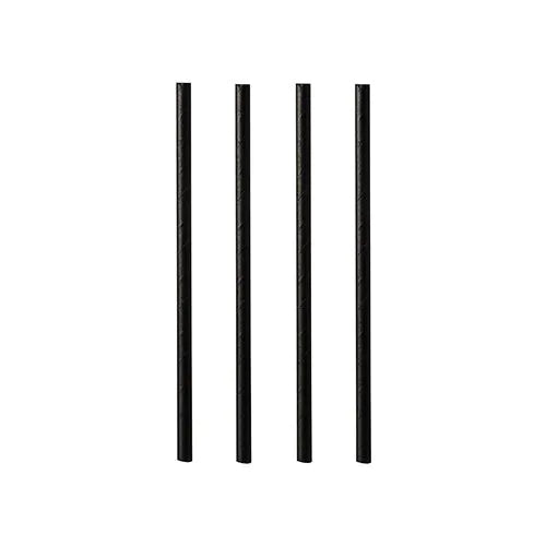 500 Strohhalme Papier Papierstrohhalme "pure" Ø 7 mm · 10 cm schwarz Trinkhalm