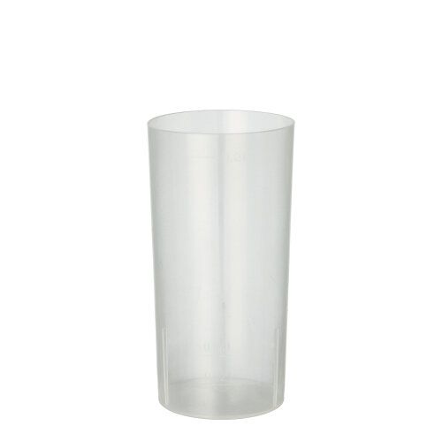 Mehrweg Longdrinkbecher PP 0,2 l Ø 5,5 cm · 10,9 cm transluzent unzerbrechlich Papstar 10 stk.