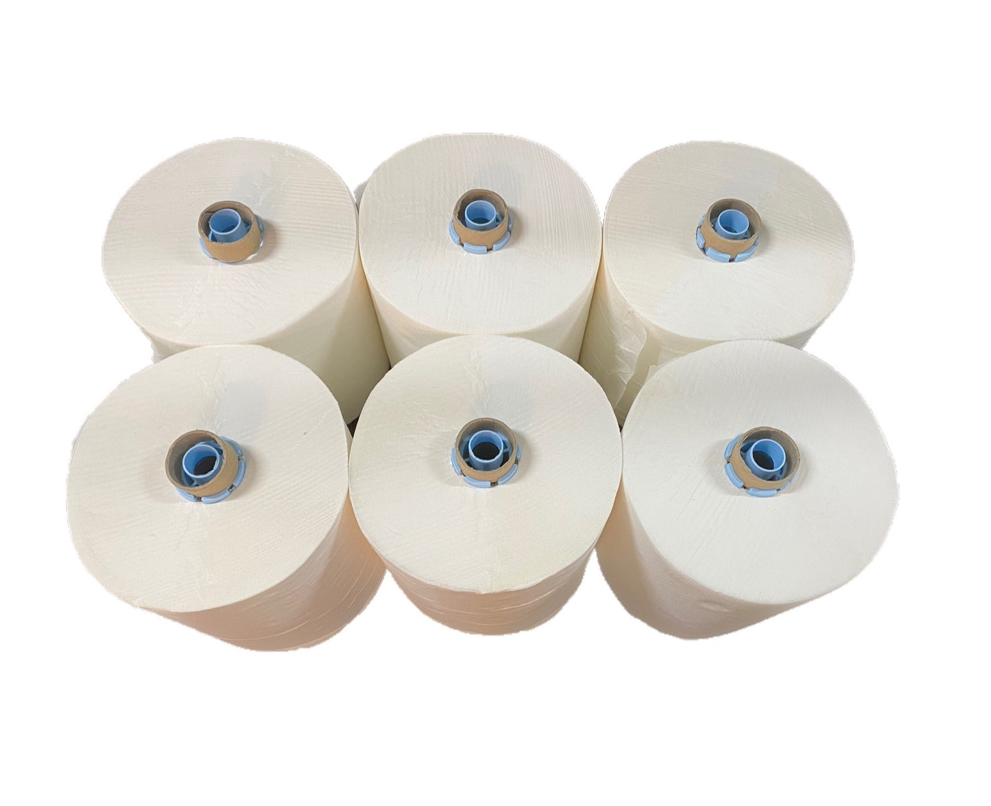 6x Handtuchrollen 2-lg 140m Zellstoff hochweiß Autocut Eigenmarke
