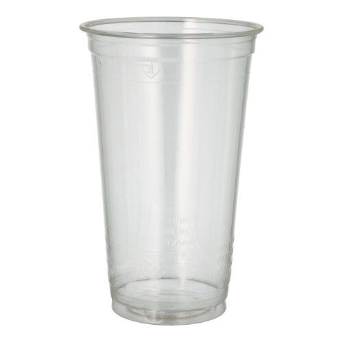 PLA-Becher, Kaltgetränkebecher, "pure" 0,5 l glasklar Papstar 60 stk.