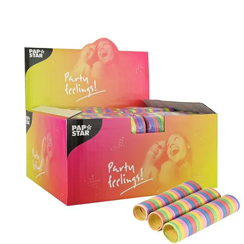 Luftschlangen 4 m "Stripes" 3 Stück