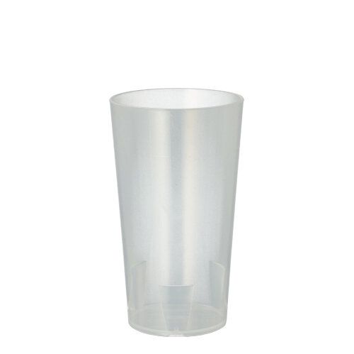 Mehrwegbecher 0,2 l Ø 6,5 cm · 11,4 cm transluzent unzerbrechlich Papstar 10 stk.